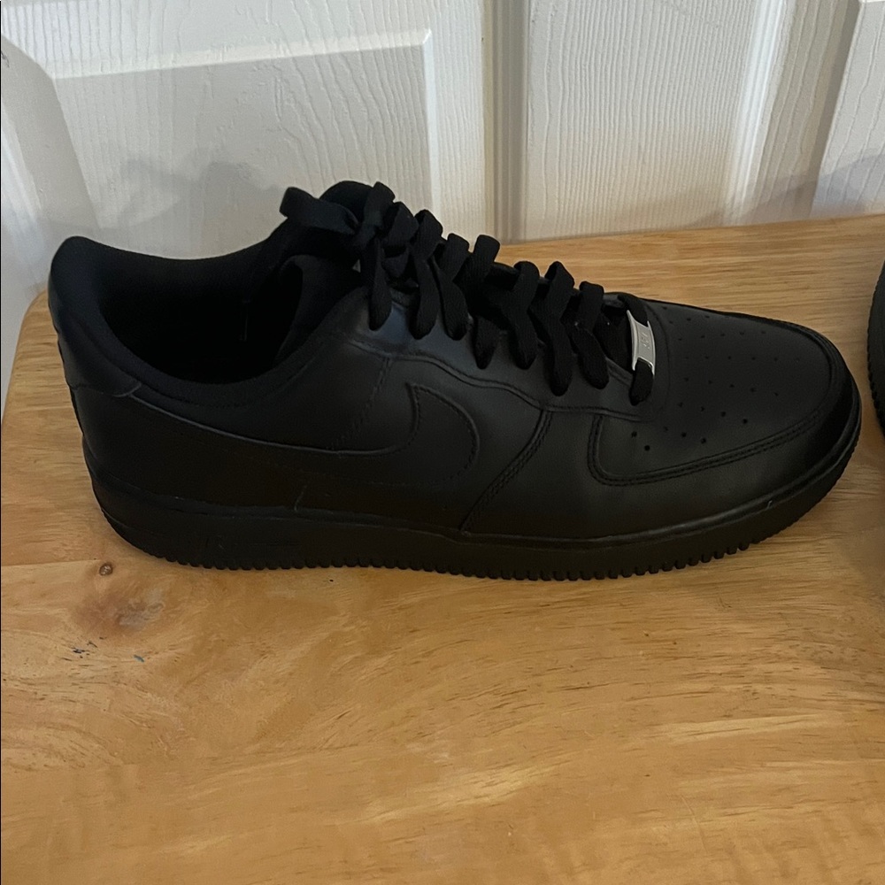 Nike Air Force One Black Sneakers - Picture 6 of 13
